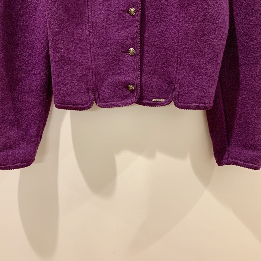 SOLD🚫Vintage 80s Geiger Wool Cardigan - Picture 10 of 12
